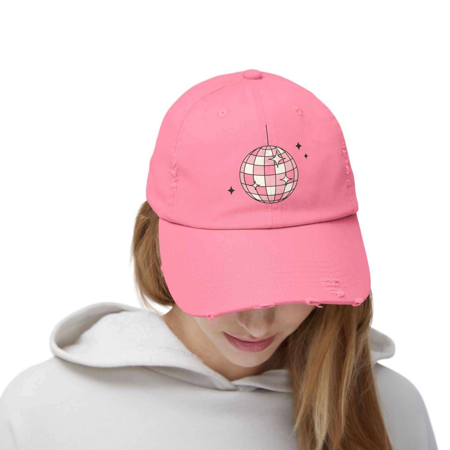 Pink Disco Ball Hat