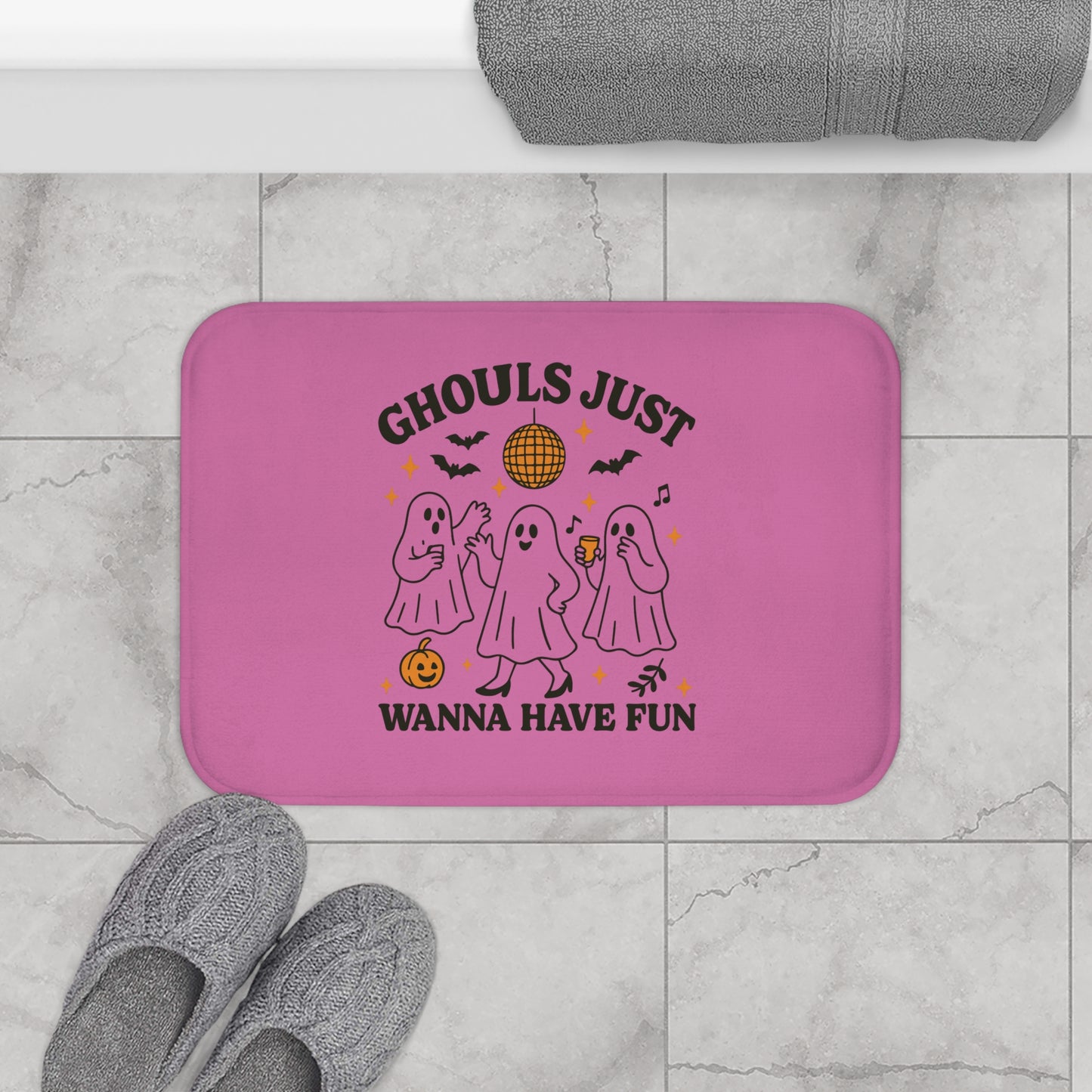 Ghouls Just Wanna Have Fun Halloween Bath Mat