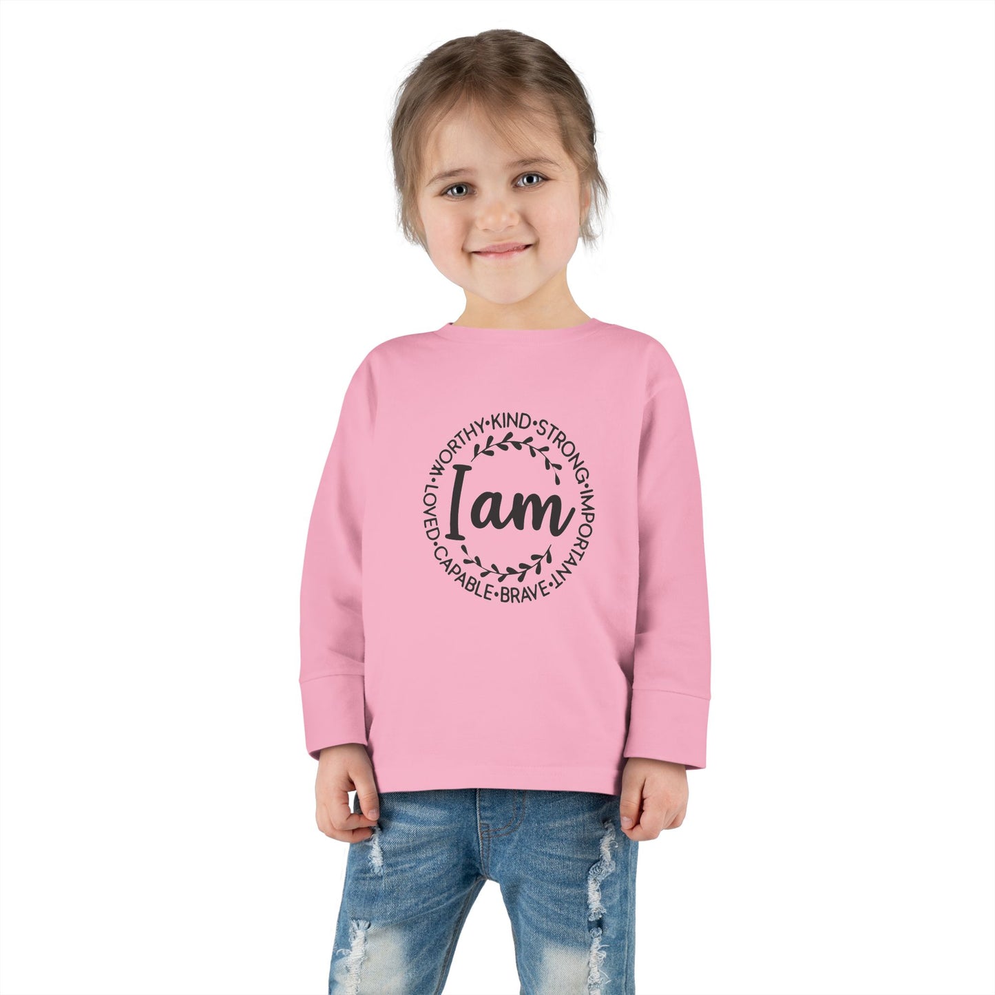 I Am Affirmation Toddler Long Sleeve Tee