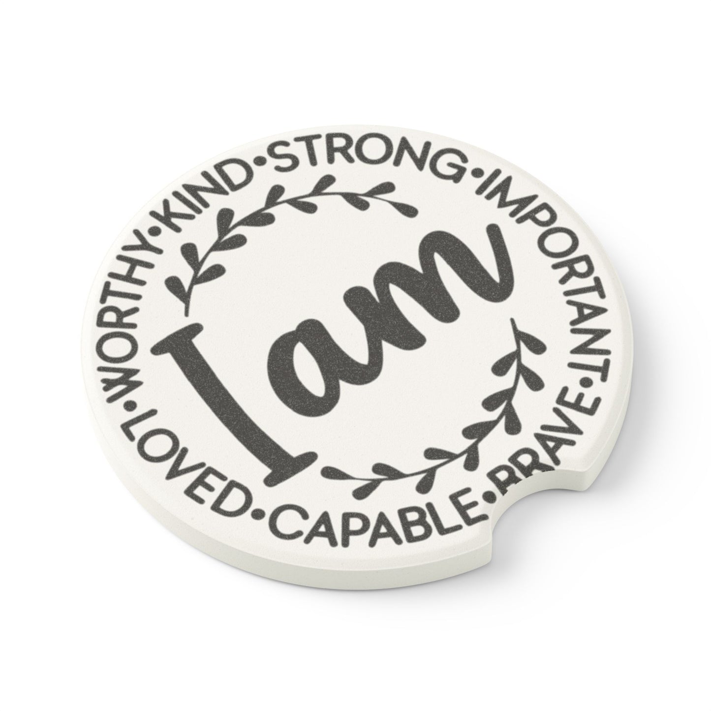 Affirmation Soapstone Car Coaster
