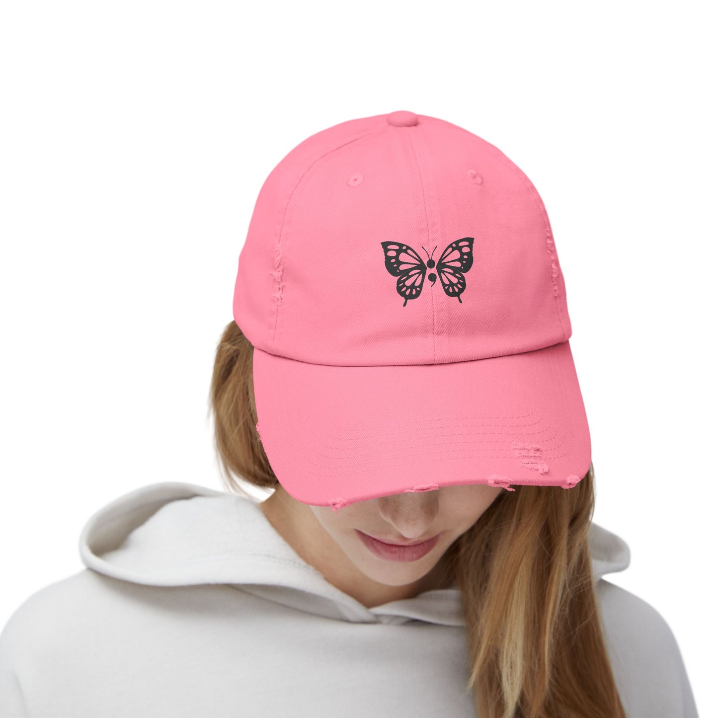 Semicolon Butterfly Cap