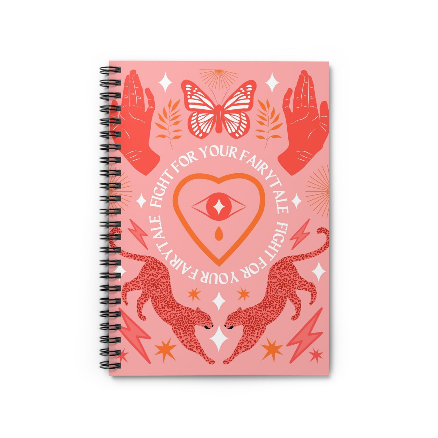 Fight For Your Fairytale Journal Spiral Notebook - Ruled Line