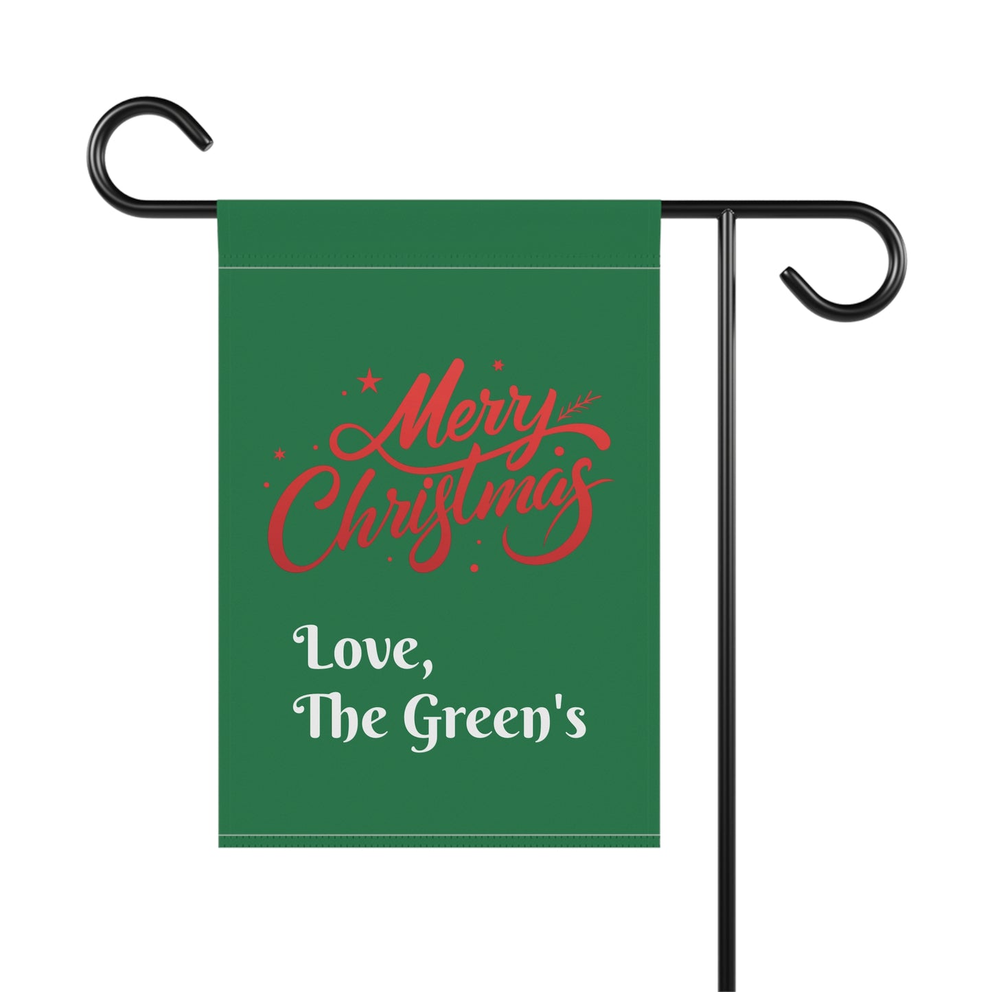 Merry Christmas Custom Family Holiday Garden & House Banner