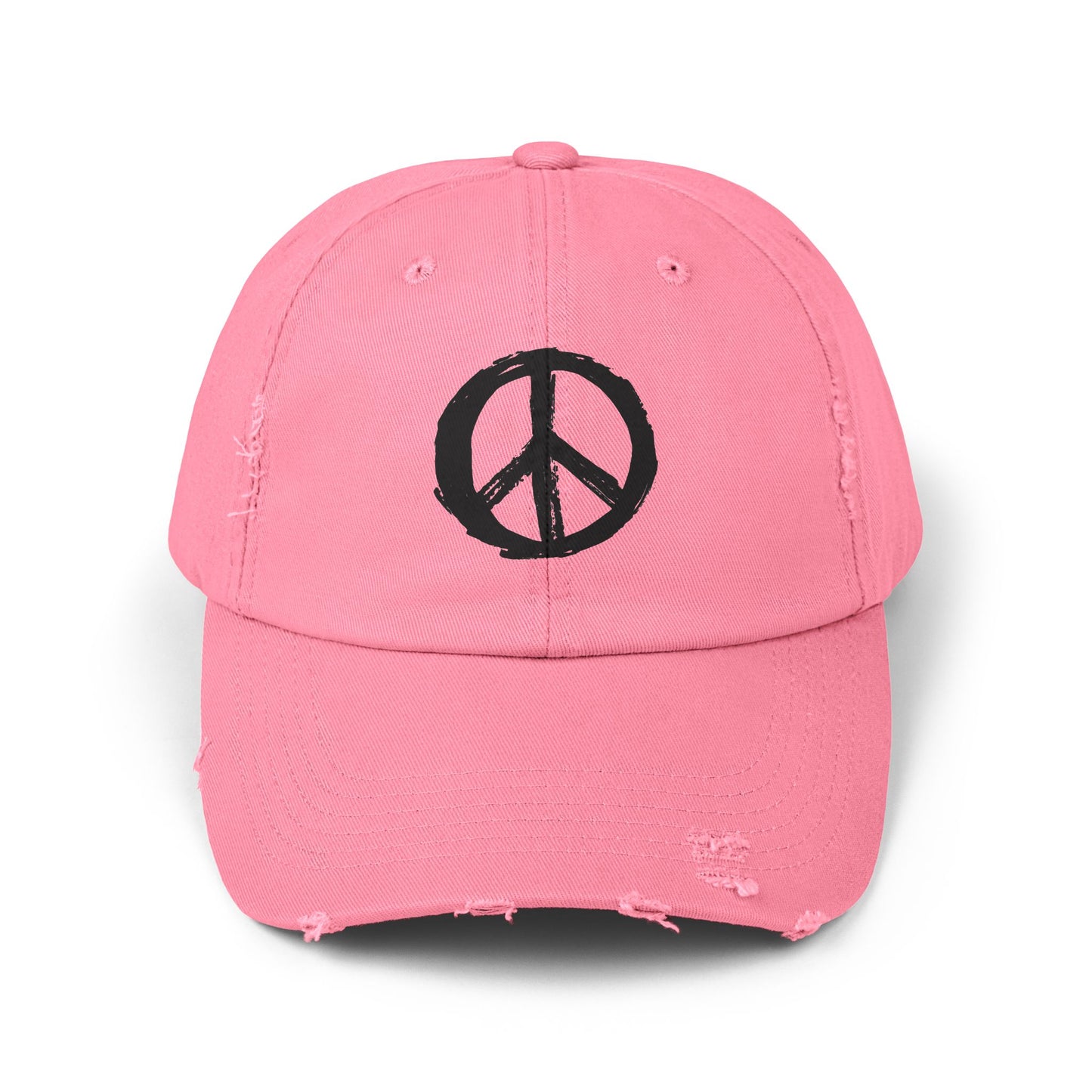 Peace Sign Hat, Peace Sign, Distressed Hat, Custom Hat