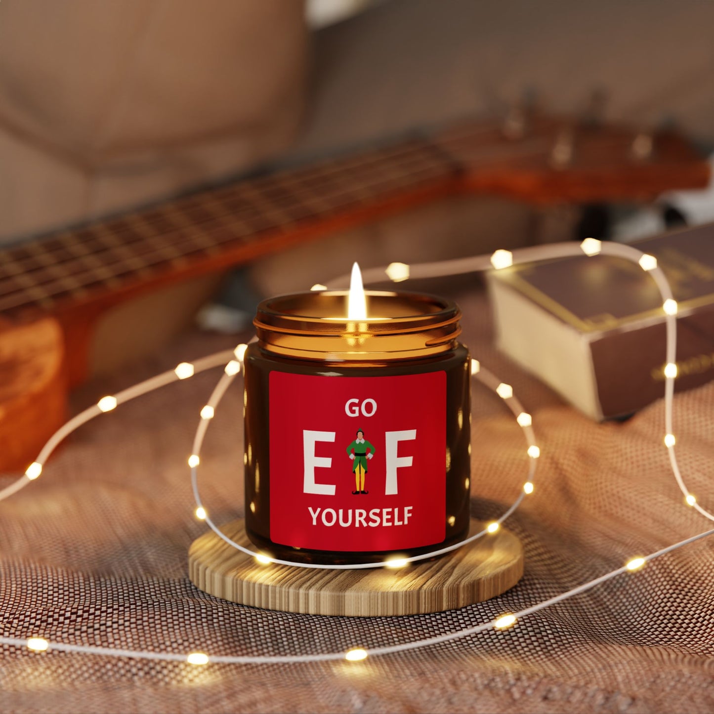 Go Elf Yourself Holiday Christmas Candle