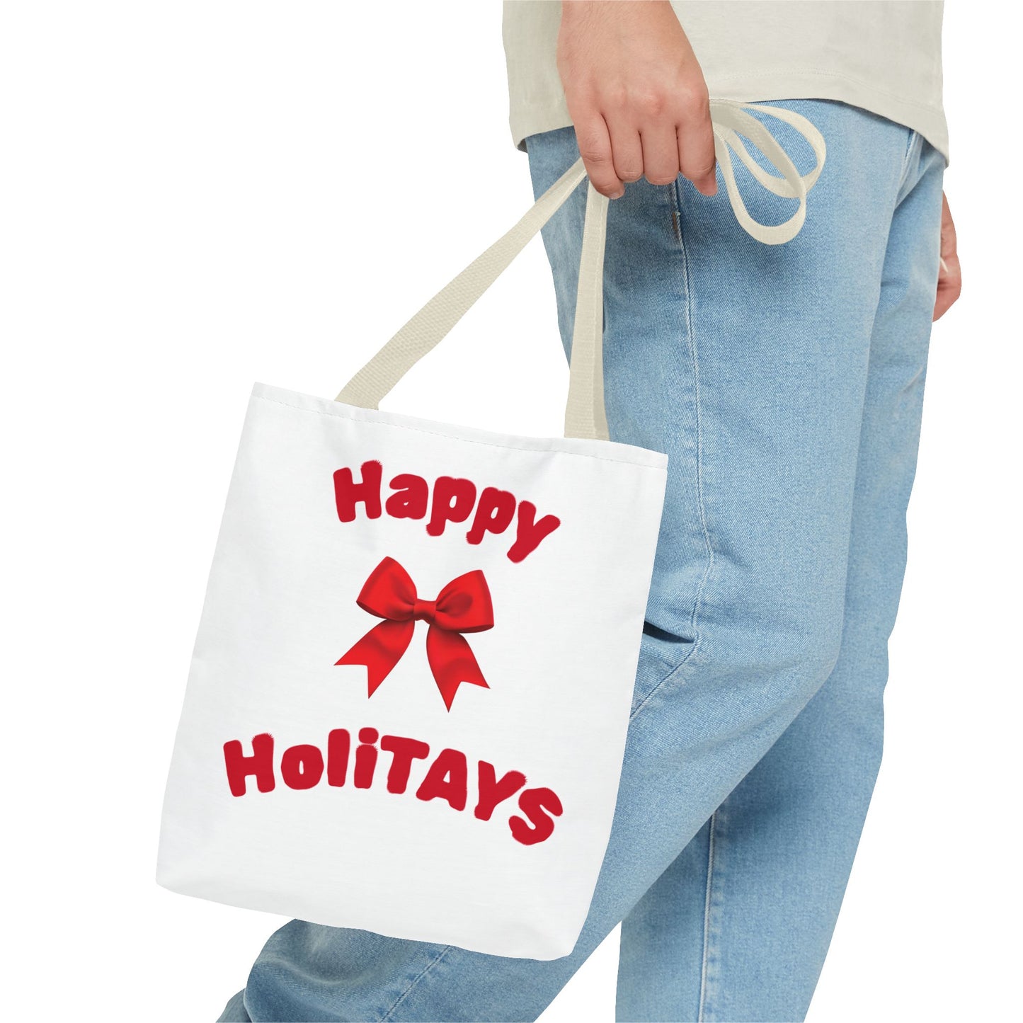 Happy HoliTAYS Holiday Christmas Tote Bag
