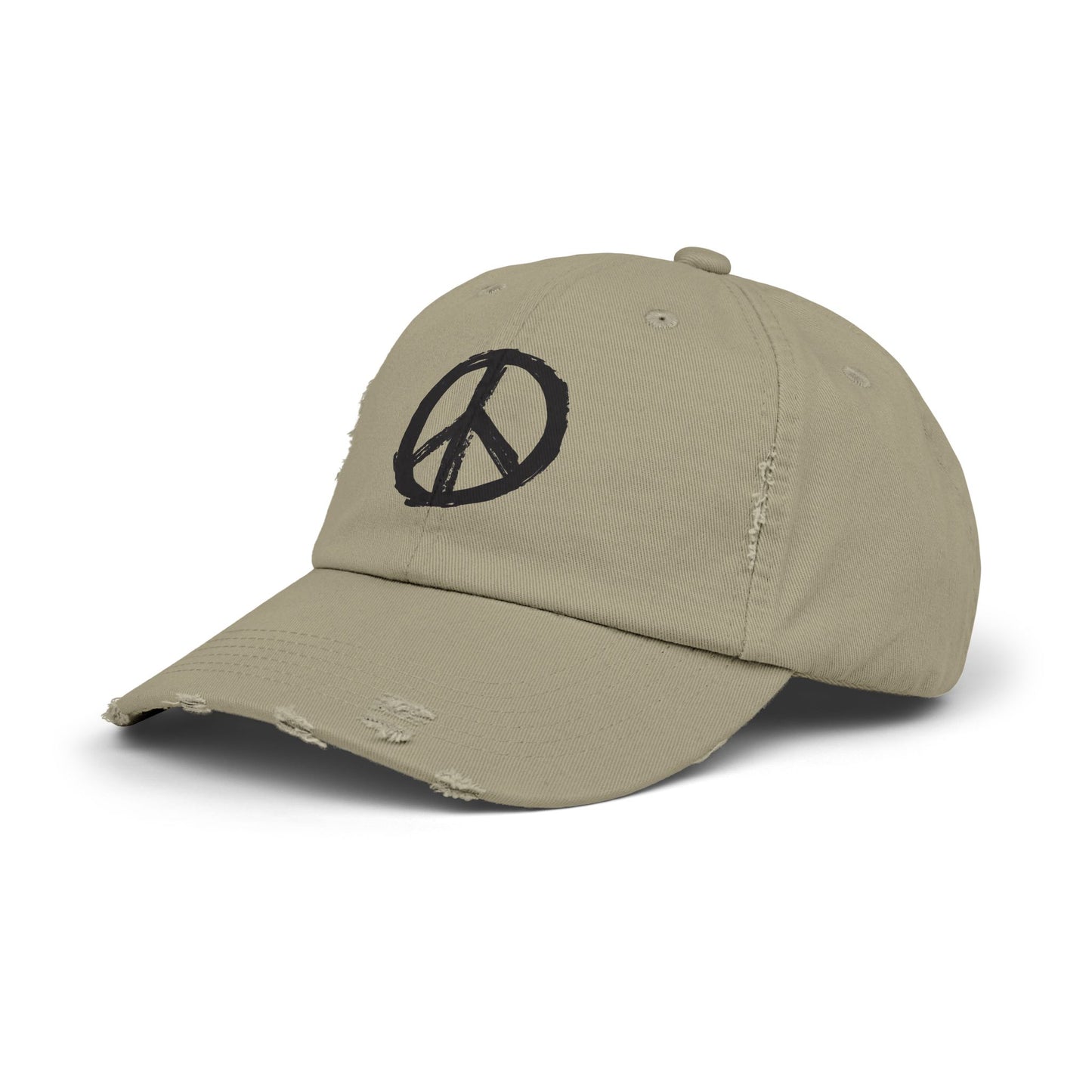 Peace Sign Hat, Peace Sign, Distressed Hat, Custom Hat