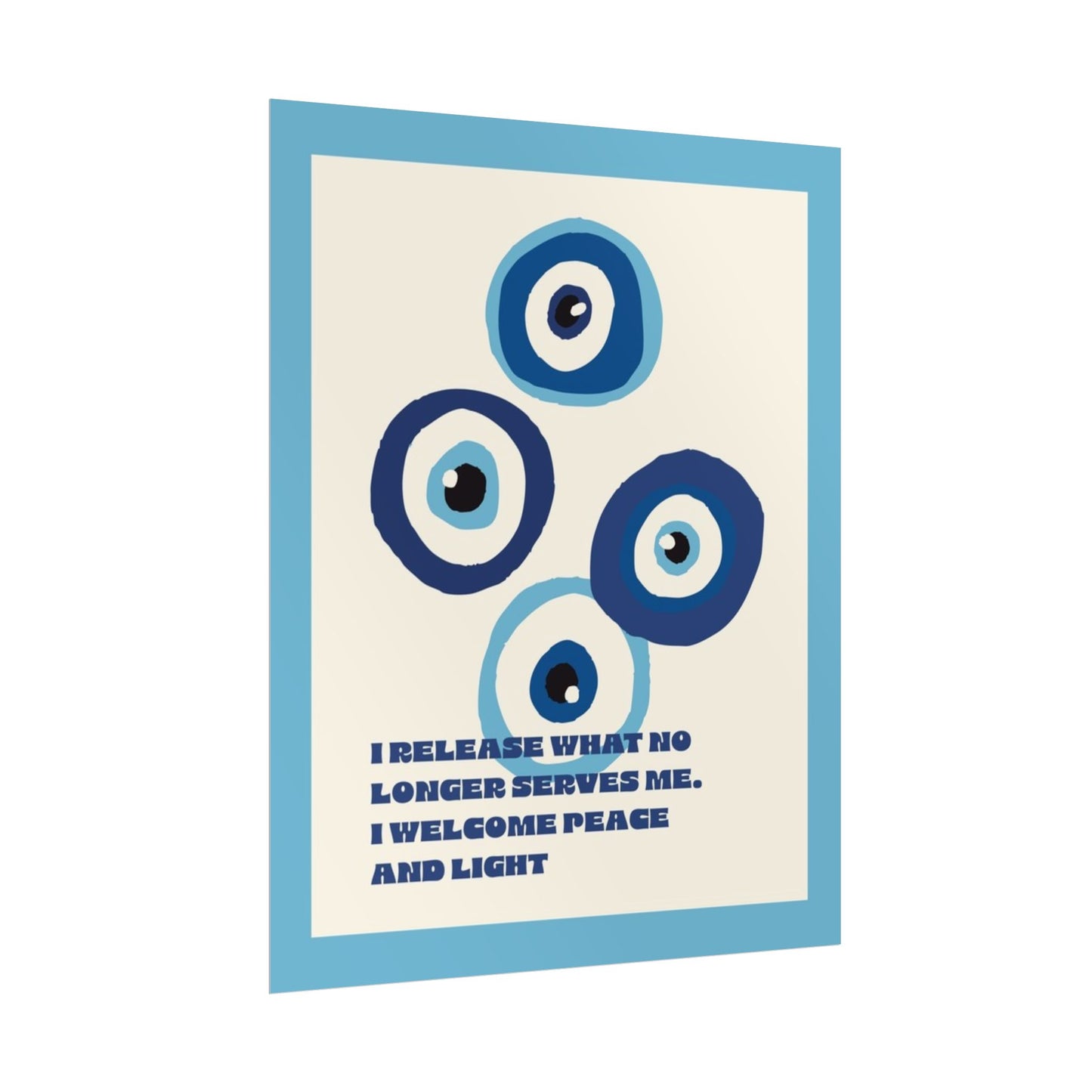 Evil Eye Rolled Posters