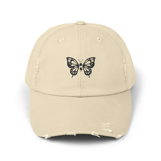 Semicolon Butterfly Cap