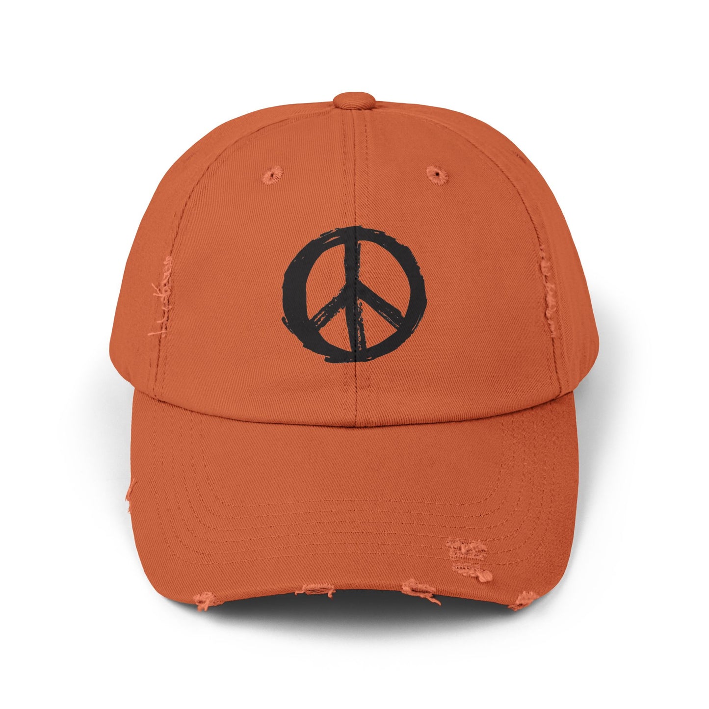Peace Sign Hat, Peace Sign, Distressed Hat, Custom Hat