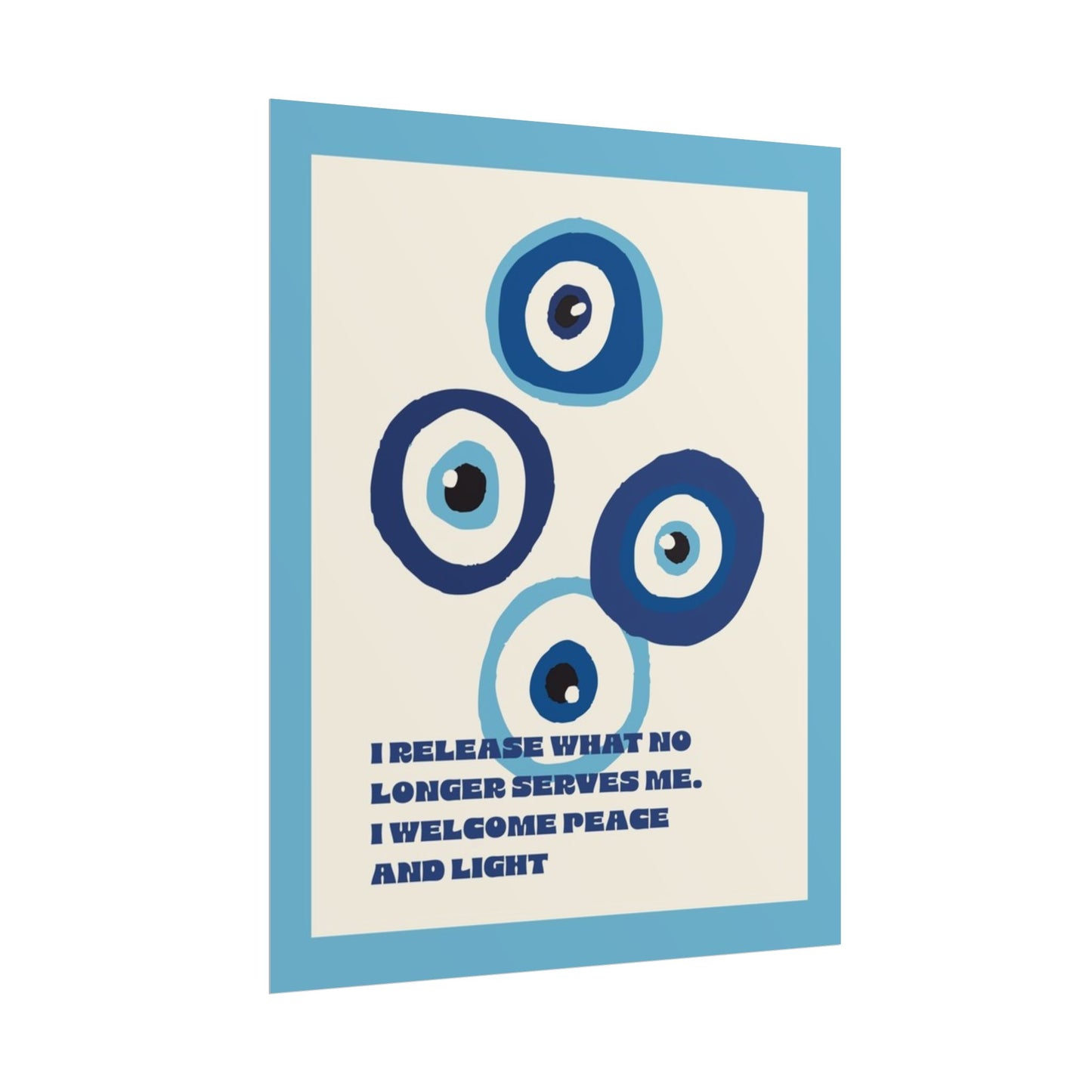 Evil Eye Rolled Posters
