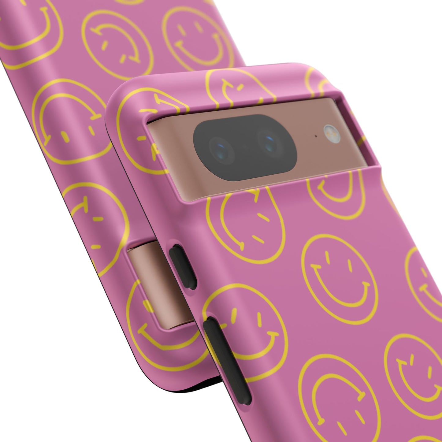 Pink and Yellow Smiley Face Phone Case