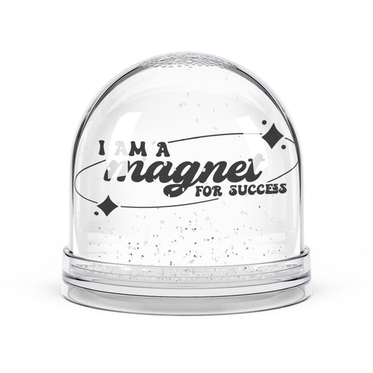 Affirmation Snow Globe Magnet For Success