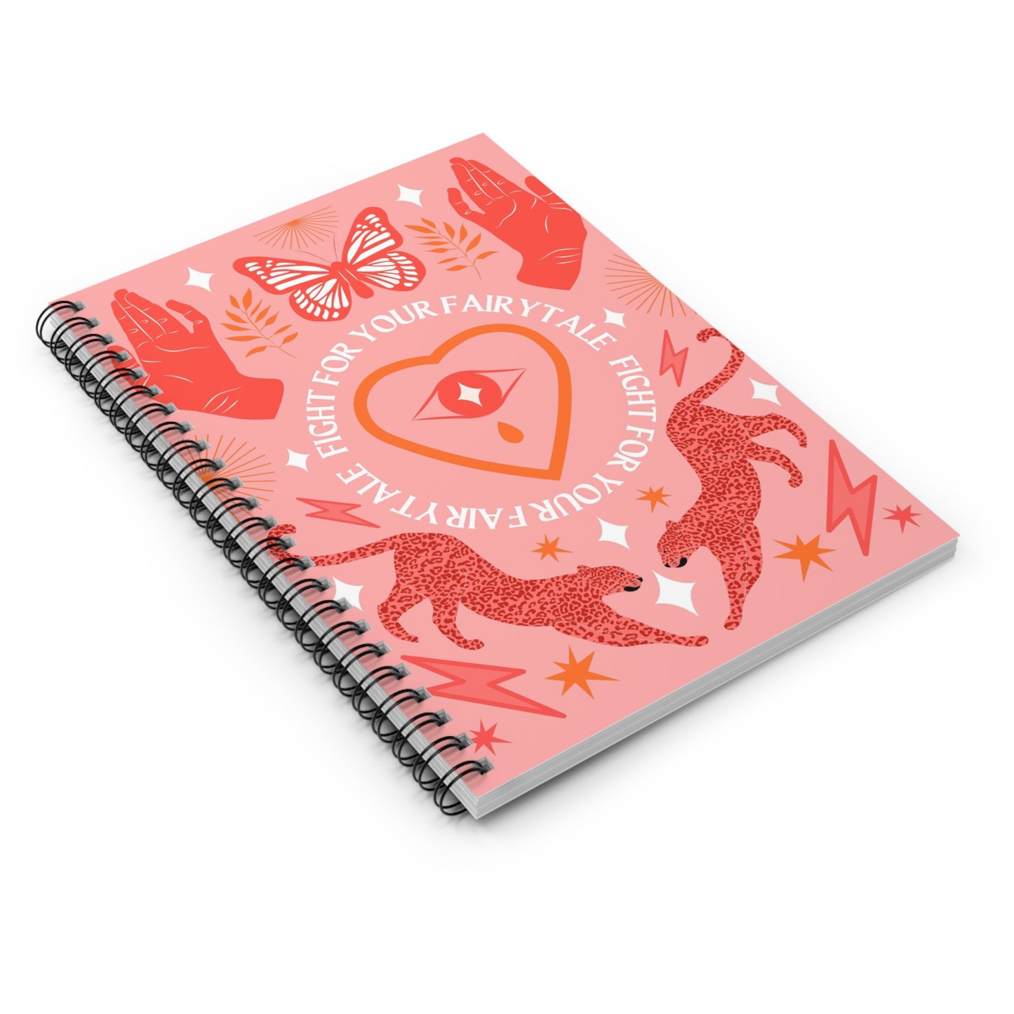 Fight For Your Fairytale Affirmation Spiral Notebook, Affirmation Notebook, Journal, Spiral Notebook