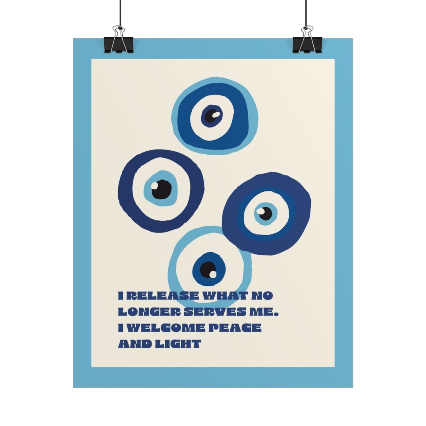 Evil Eye Rolled Posters