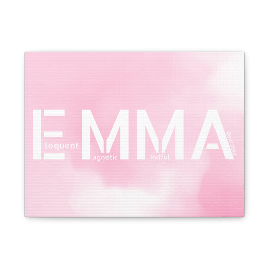 Affirmation Name Canvas, Stretched, 1.25"