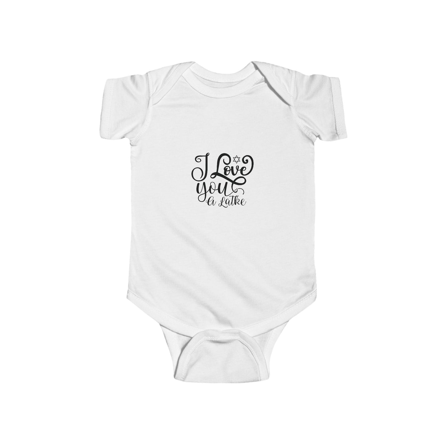 I Love You A Latke, Hanukkah Infant Onesie, Hanukkah Gifts, Infant Bodysuit, Baby Onesie
