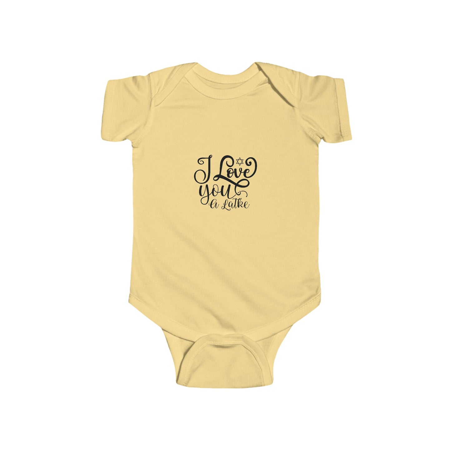 I Love You A Latke, Hanukkah Infant Onesie, Hanukkah Gifts, Infant Bodysuit, Baby Onesie