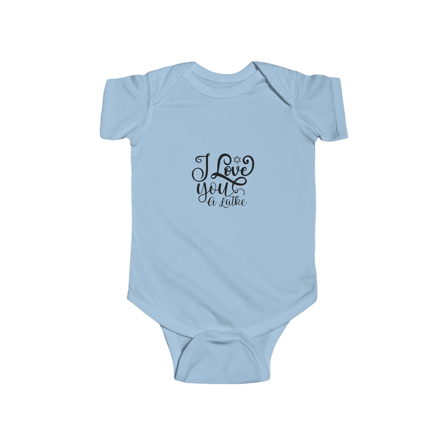 I Love You A Latke, Hanukkah Infant Onesie, Hanukkah Gifts, Infant Bodysuit, Baby Onesie