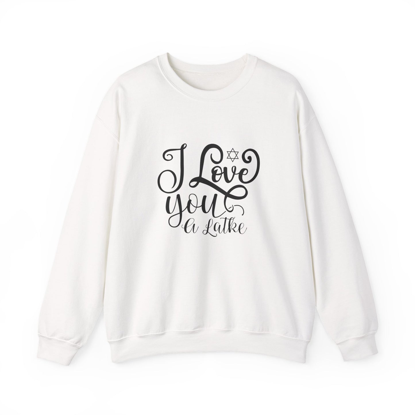I Love You a Latke Crewneck, Holiday Sweatshirt, Hanukkah Gifts
