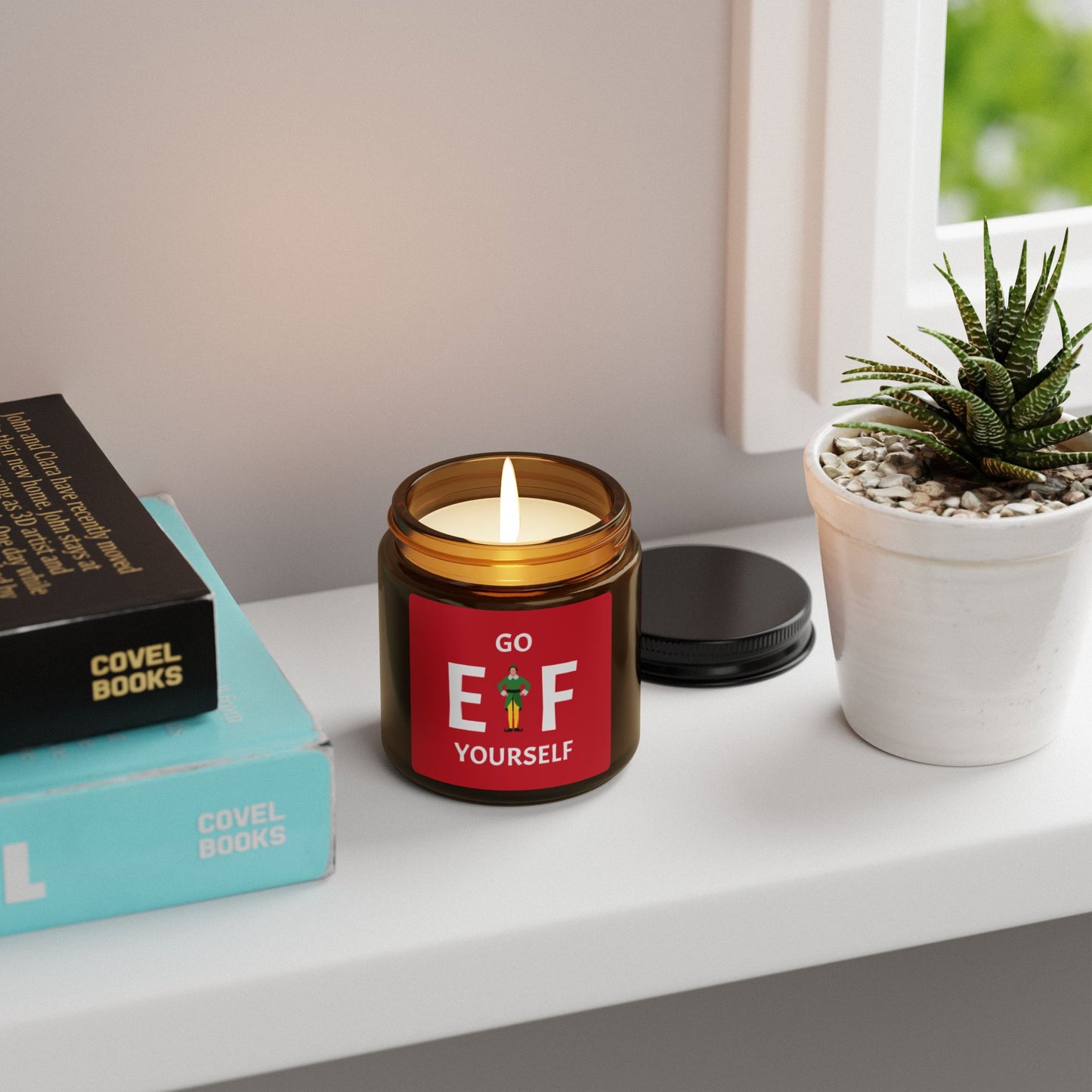 Go Elf Yourself Holiday Christmas Candle