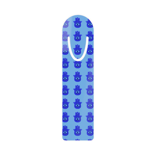Bookmark, Blue Evil Eye Hamsa Bookmark