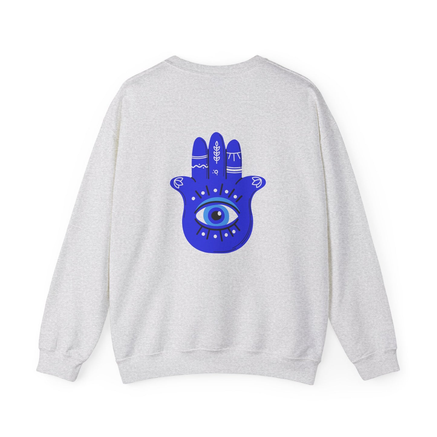 Evil Eye Crewneck Evil Eye Sweatshirt Hamsa Sweatshirt Hamsa Evil Eye Protection Sweatshirt Protection Crewneck Blue Crewneck