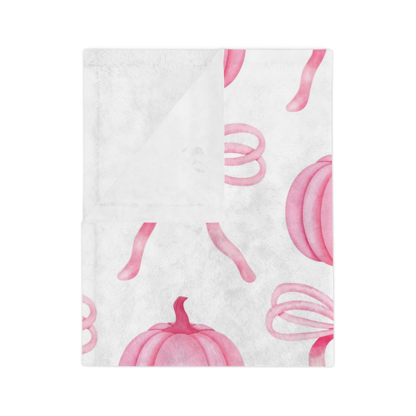 Pink Pumpkins Microfiber Blanket