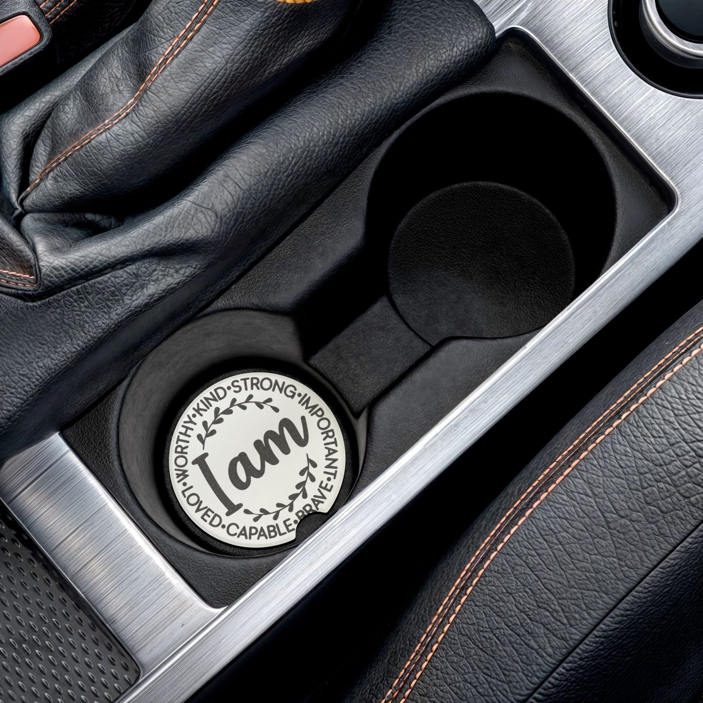 Affirmation Soapstone Car Coaster