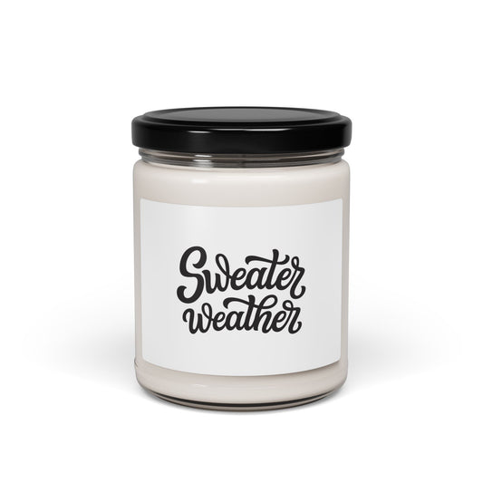 Sweater Weather Fall Scented Soy Candle, 9oz