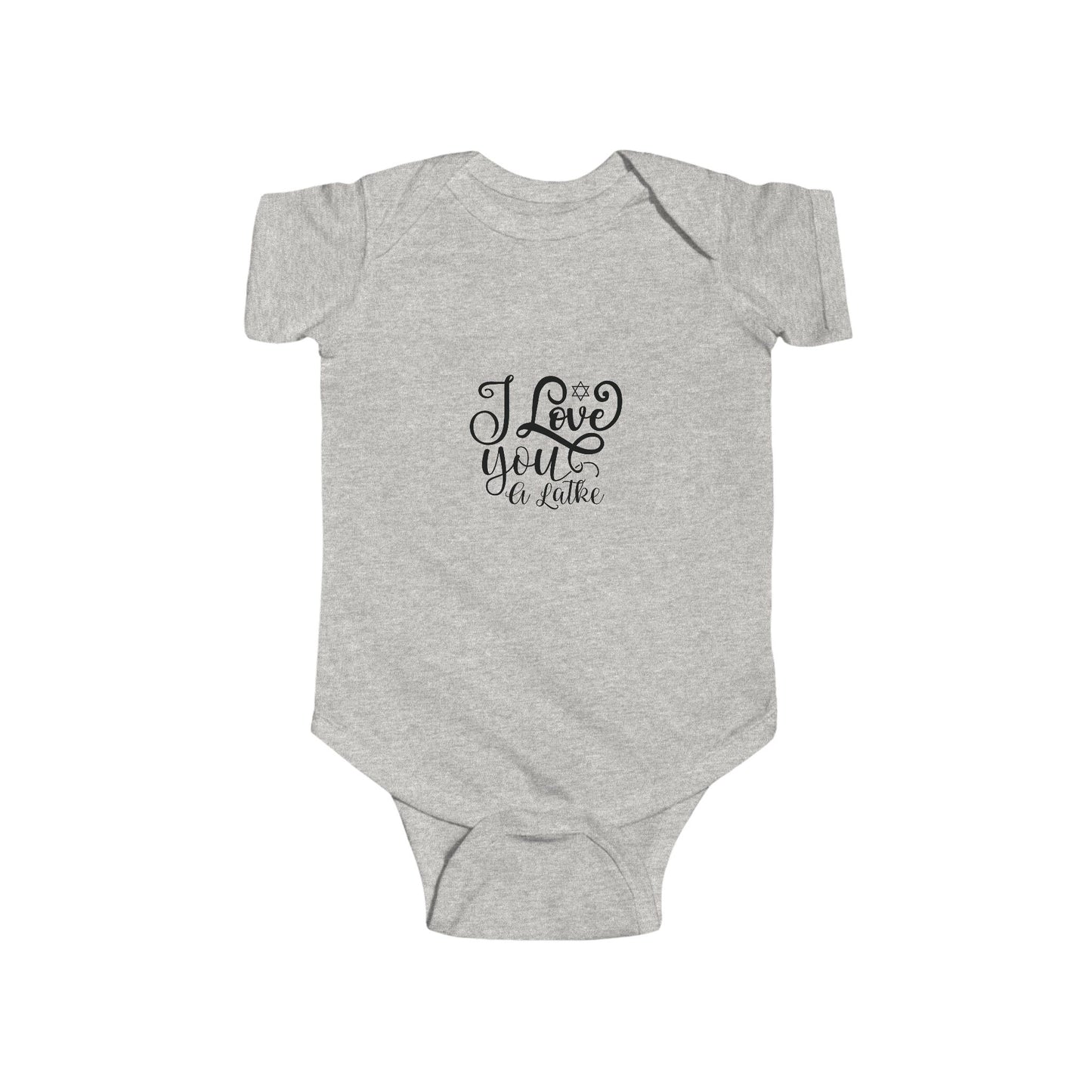 I Love You A Latke, Hanukkah Infant Onesie, Hanukkah Gifts, Infant Bodysuit, Baby Onesie