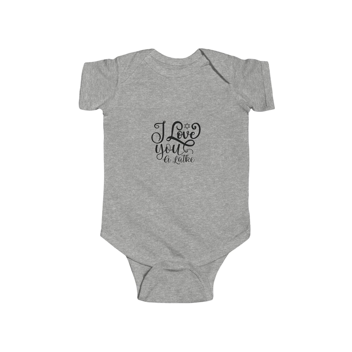 I Love You A Latke, Hanukkah Infant Onesie, Hanukkah Gifts, Infant Bodysuit, Baby Onesie