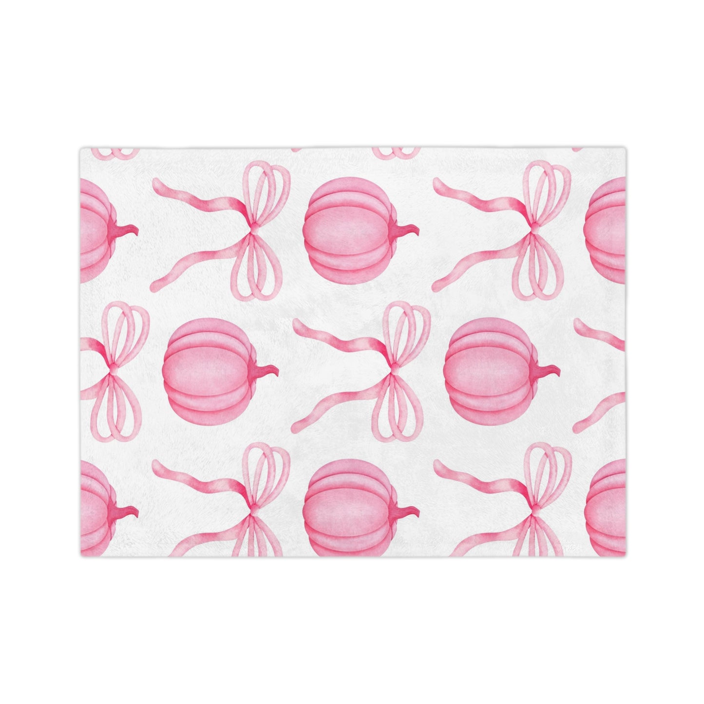 Pink Pumpkins Microfiber Blanket