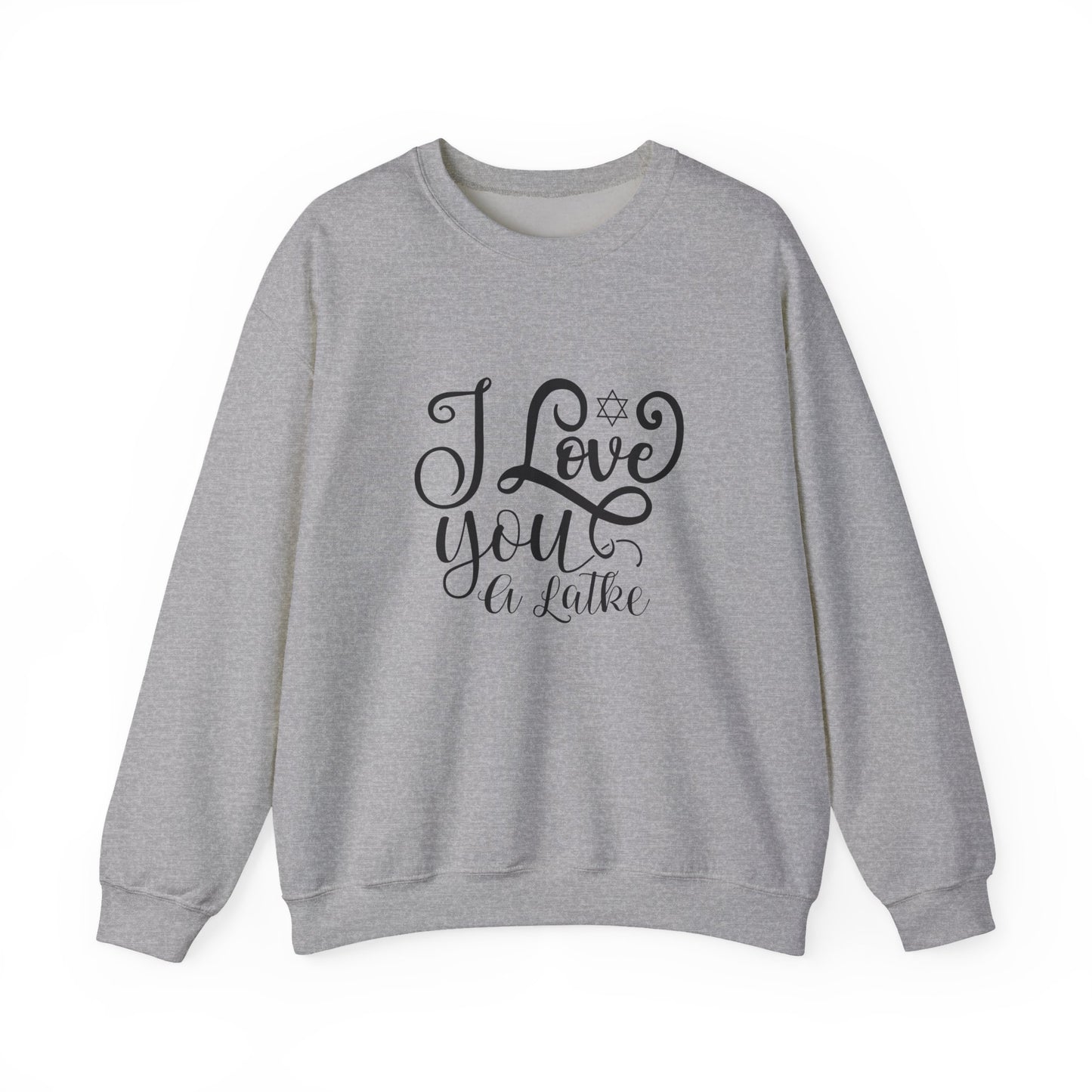 I Love You a Latke Crewneck, Holiday Sweatshirt, Hanukkah Gifts