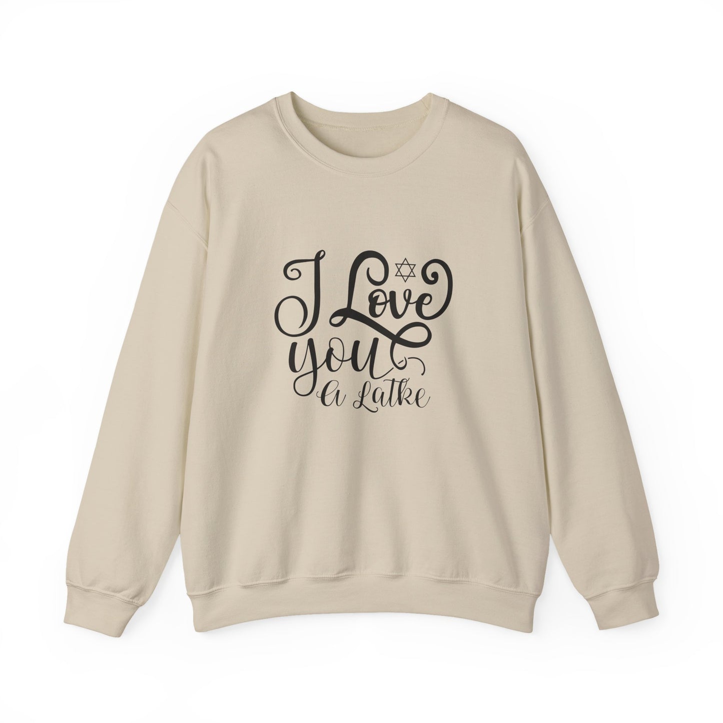 I Love You a Latke Crewneck, Holiday Sweatshirt, Hanukkah Gifts
