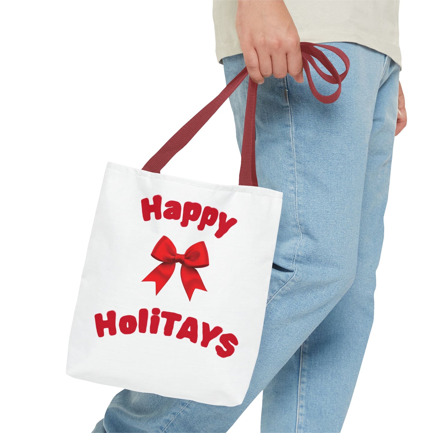 Happy HoliTAYS Holiday Christmas Tote Bag