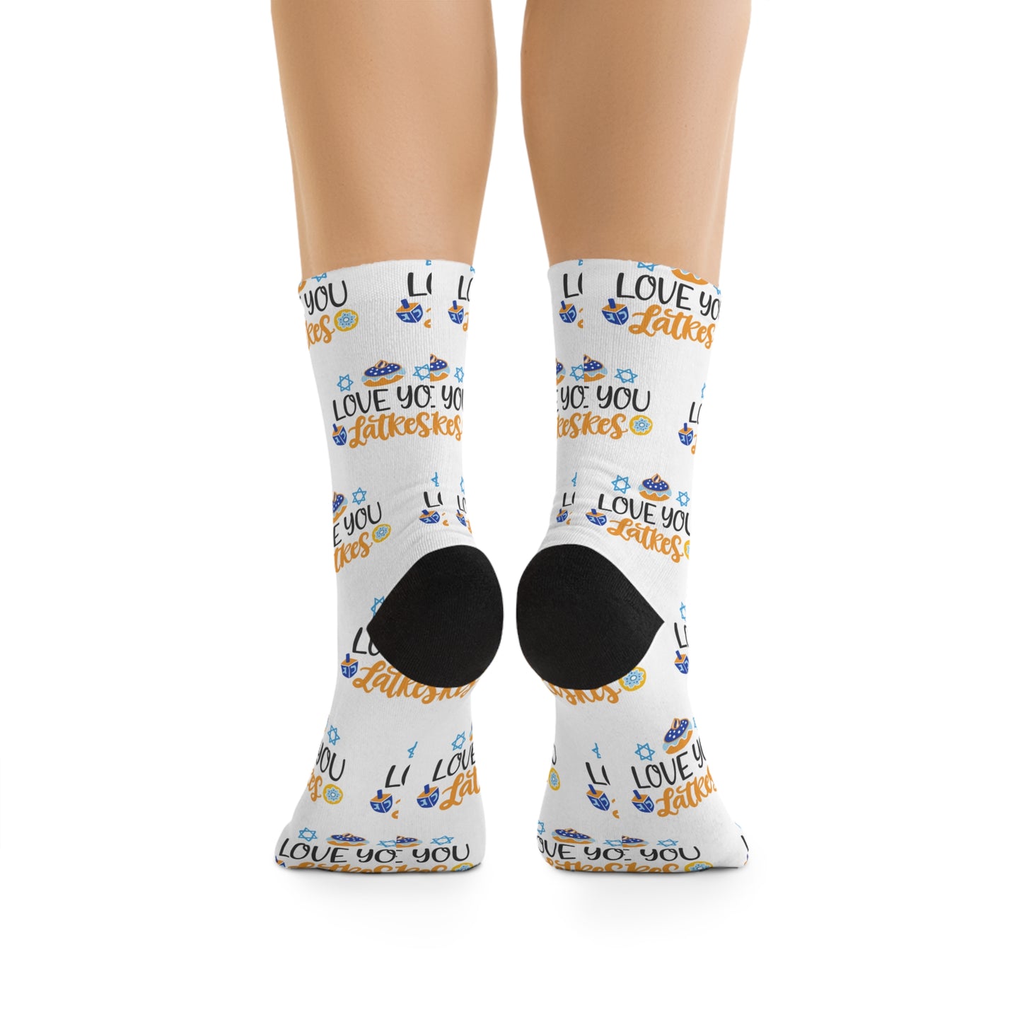 Love You Latkes Holiday Hanukah Socks
