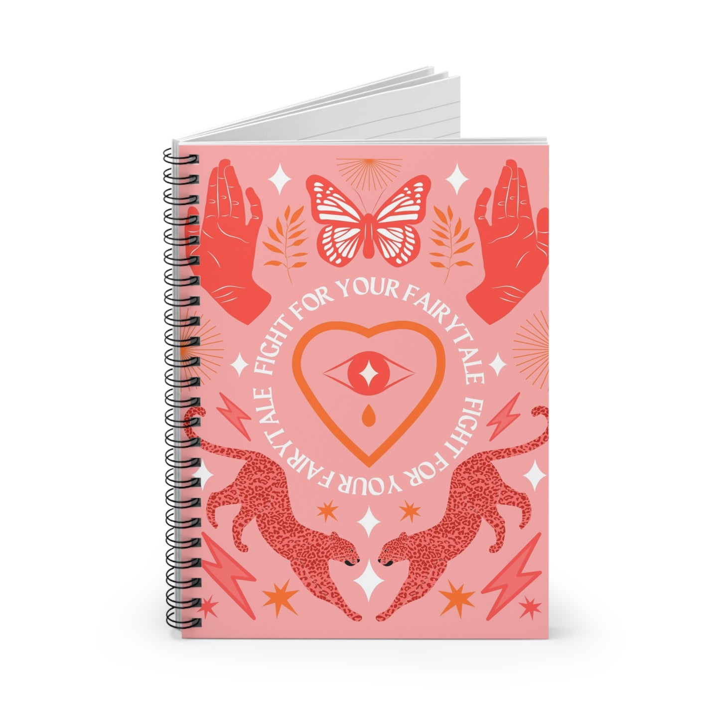 Fight For Your Fairytale Affirmation Spiral Notebook, Affirmation Notebook, Journal, Spiral Notebook