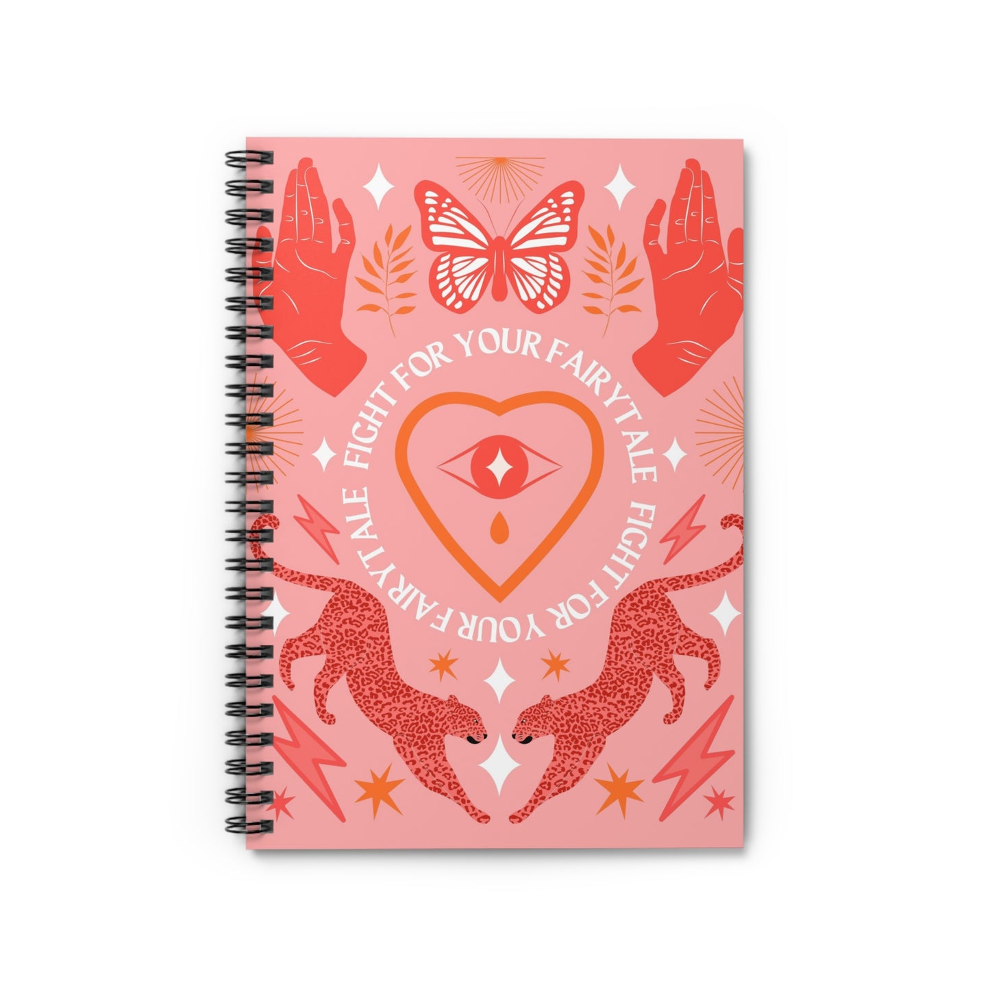 Fight For Your Fairytale Affirmation Spiral Notebook, Affirmation Notebook, Journal, Spiral Notebook
