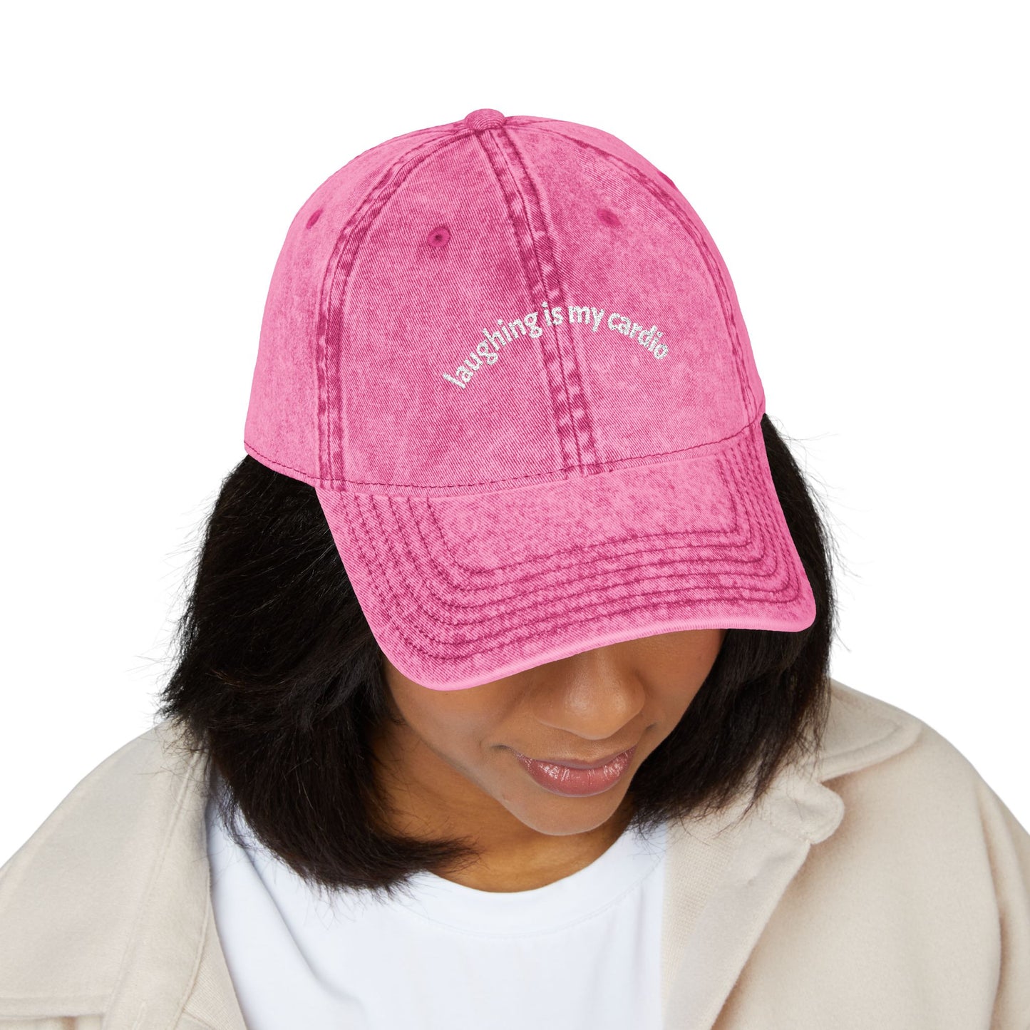 Laughing Is My Cardio Vintage Cap (Embroidery)