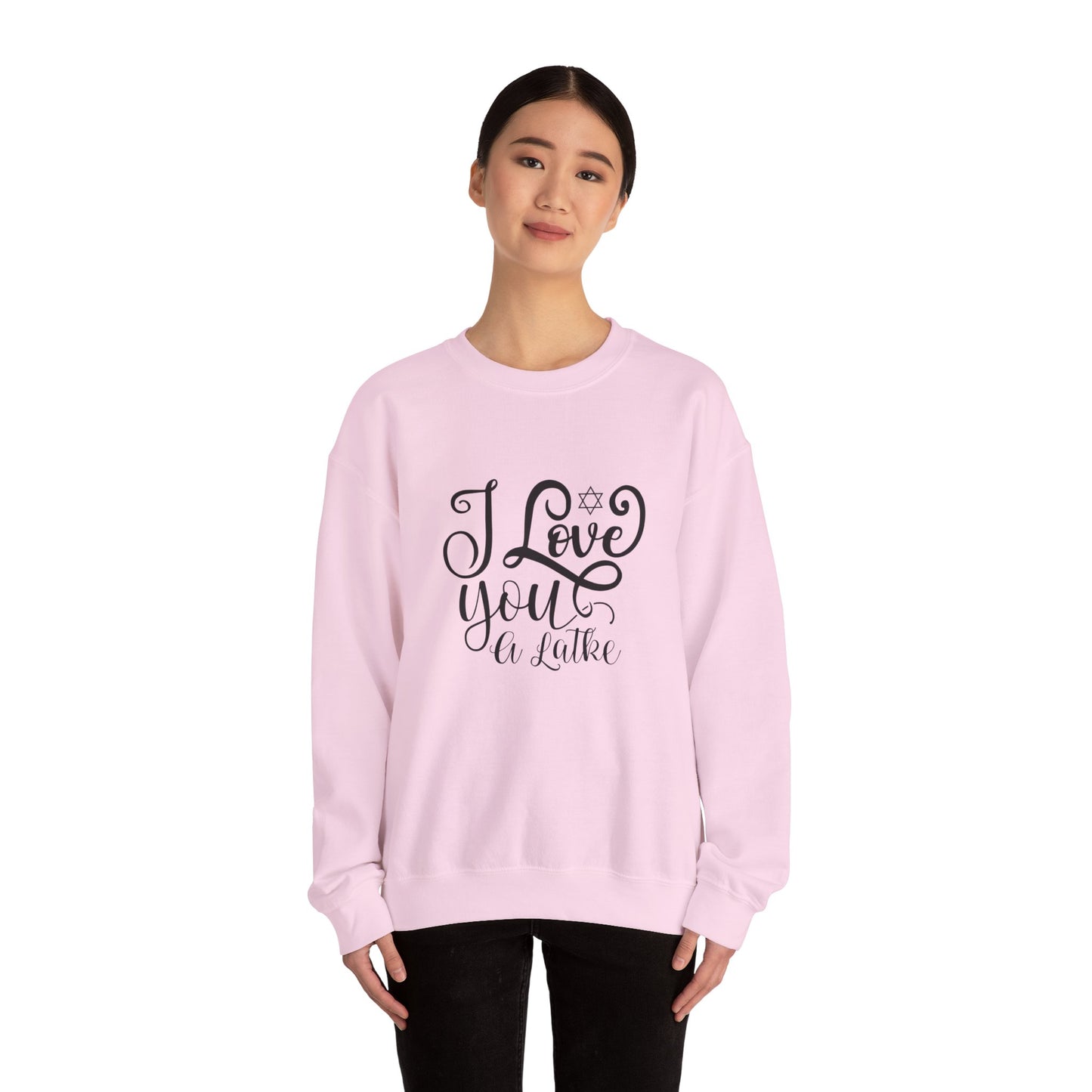 I Love You a Latke Crewneck, Holiday Sweatshirt, Hanukkah Gifts