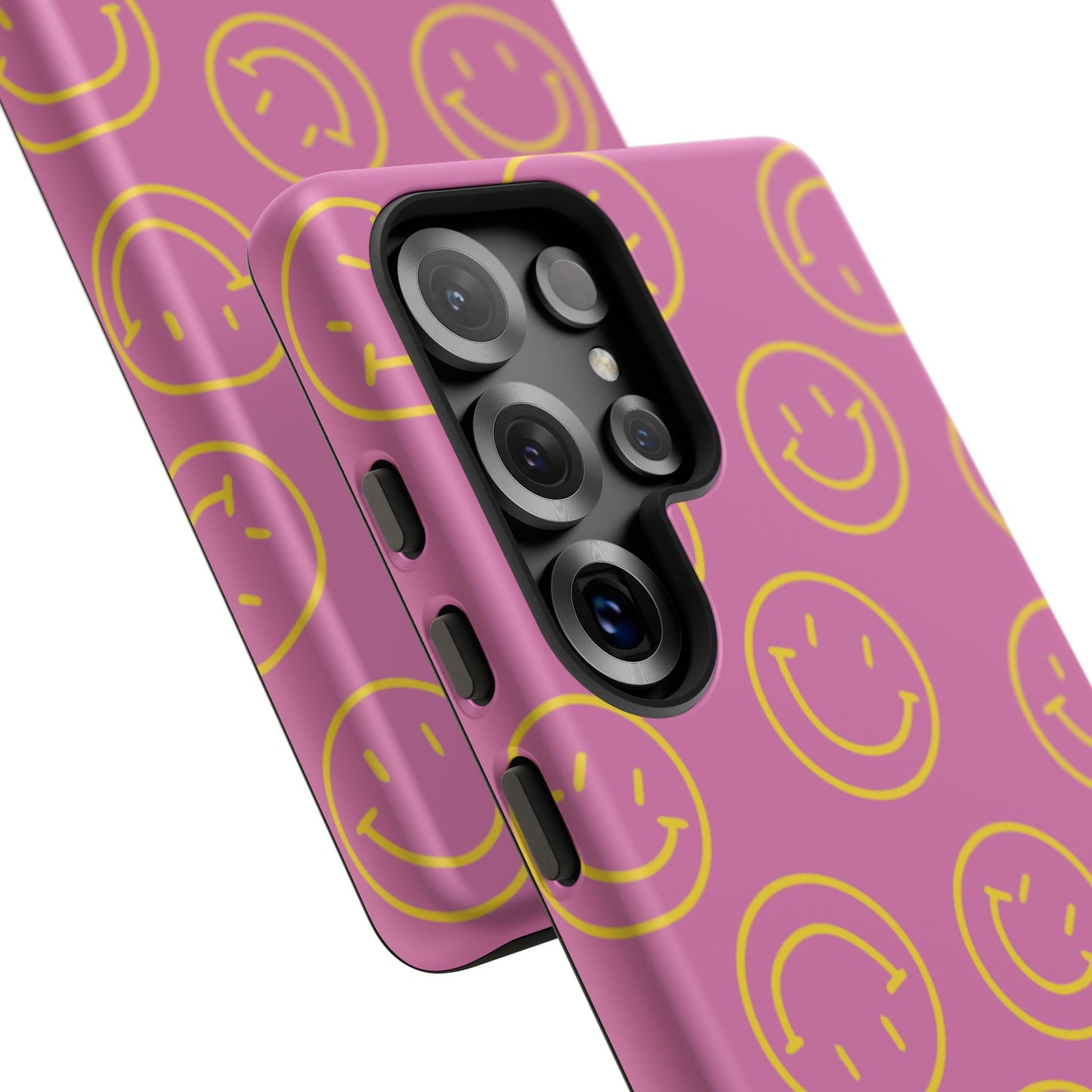Pink and Yellow Smiley Face Phone Case