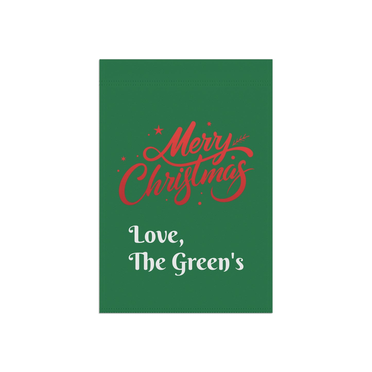 Merry Christmas Custom Family Holiday Garden & House Banner