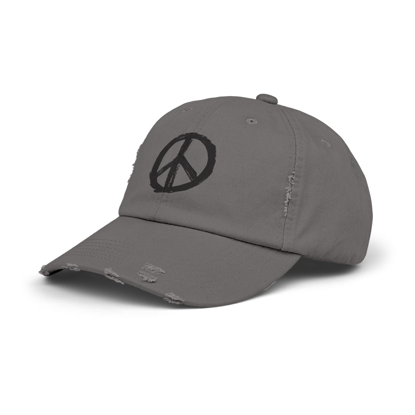 Peace Sign Hat, Peace Sign, Distressed Hat, Custom Hat