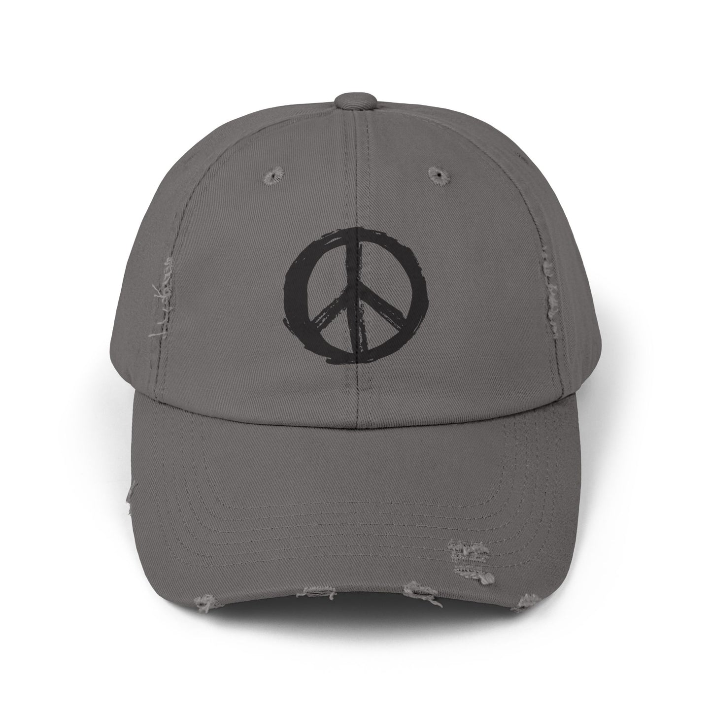 Peace Sign Hat, Peace Sign, Distressed Hat, Custom Hat
