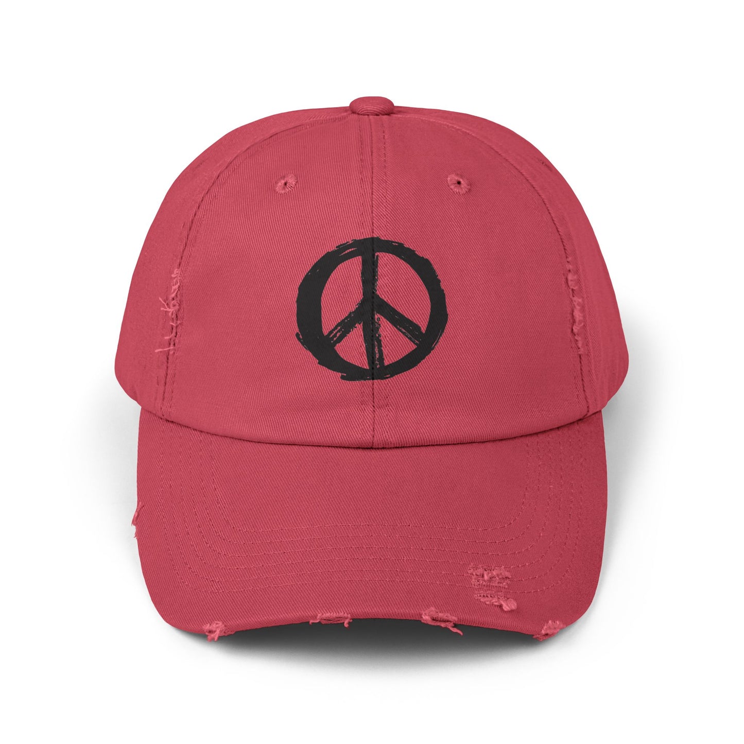 Peace Sign Hat, Peace Sign, Distressed Hat, Custom Hat