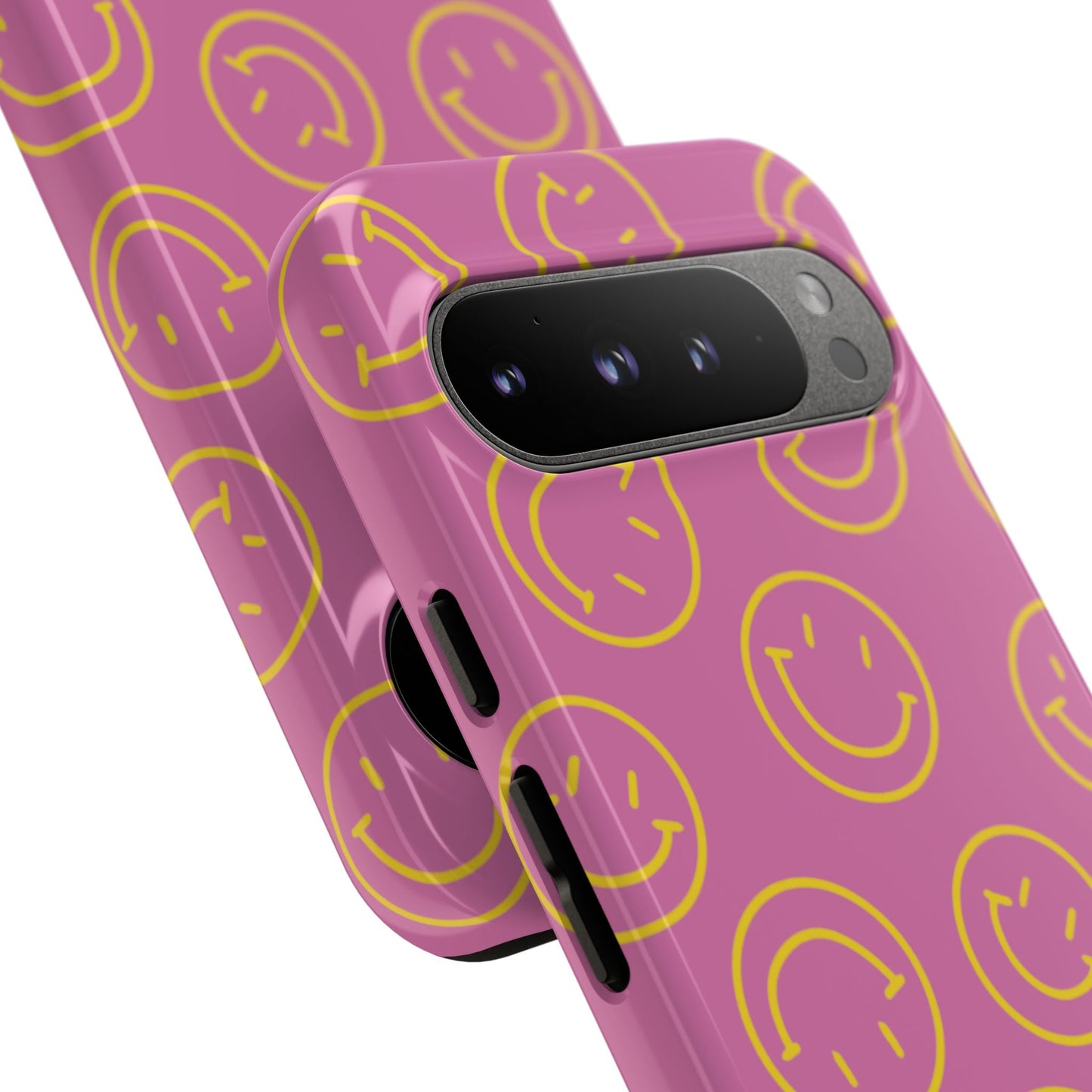 Pink and Yellow Smiley Face Phone Case