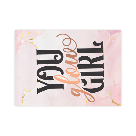 You Glow Girl Pink Canvas