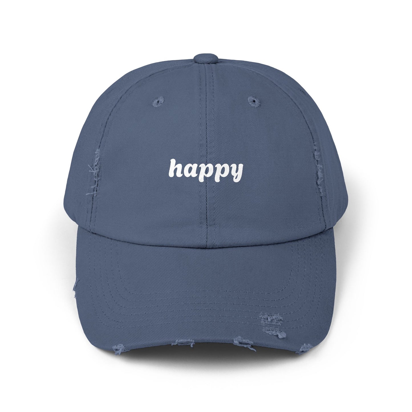 Happy Distressed Cap
