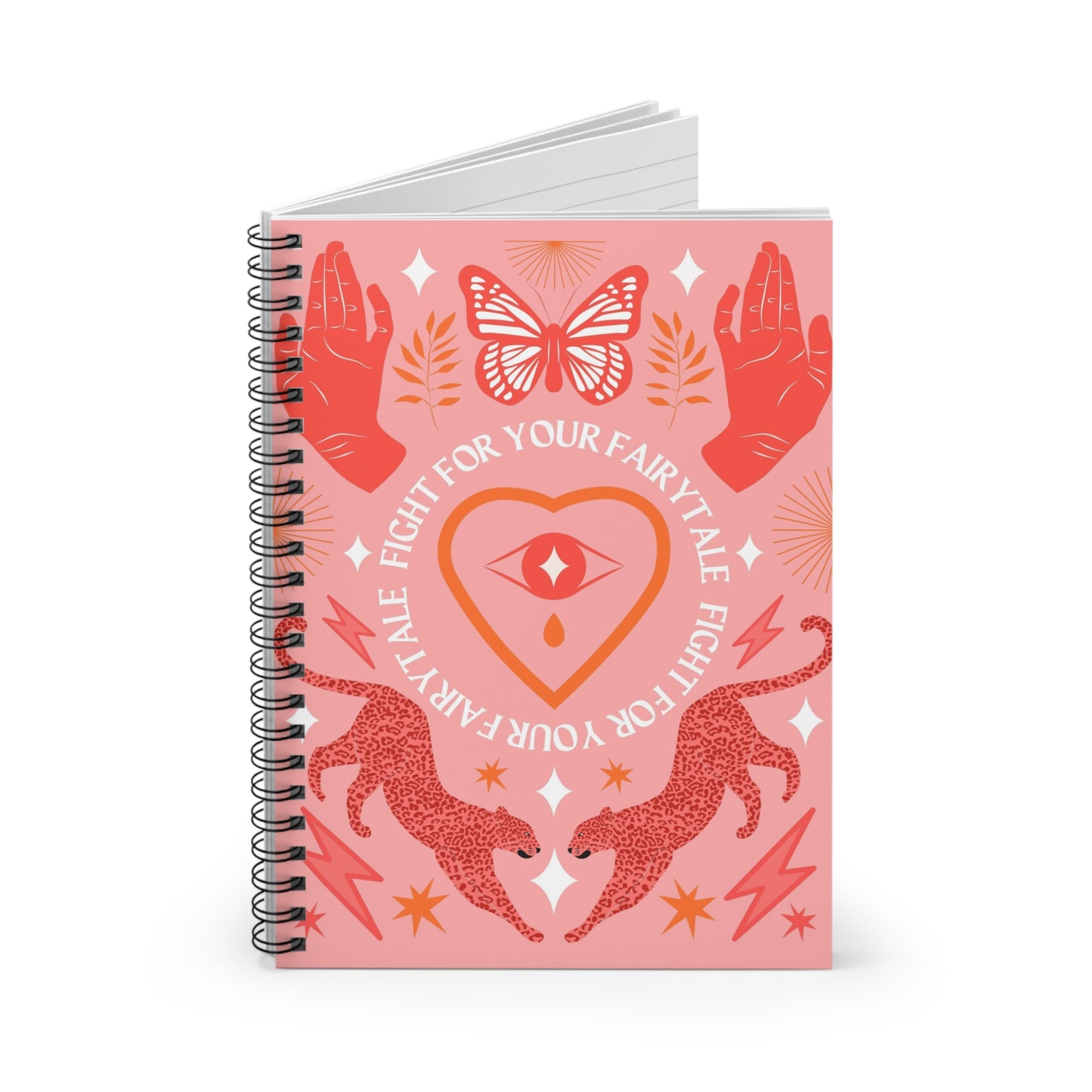 Fight For Your Fairytale Journal Spiral Notebook - Ruled Line
